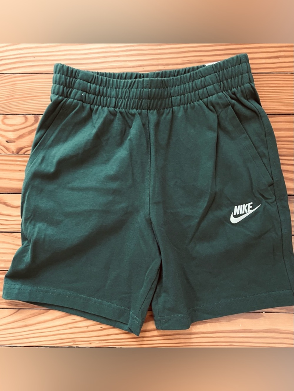 Nike Kids Forest Green Sportswear Club Shorts
